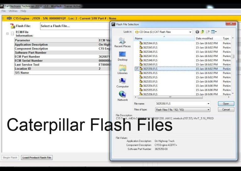 12.2021 Caterpillar ECM ECU Flash Files Full Set Download Heavy Duty